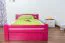 Holzbett Bettgestell Buche 120 x 200 cm Rosa Abbildung