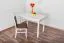 Holztisch Tisch 70x110 cm Kiefer massiv, Farbe: Weiß Abbildung