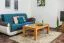 Beistelltisch Couchtisch Buche Massivholz Farbe: Natur 50x105x65 cm Abbildung