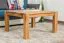 Sofatisch Clubtisch Loungetisch Couchtisch Eiche Massivholz Farbe: Natur 45x80x80 cm Abbildung