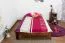 Futonbett Kiefer 120 x 200 cm Nuss mit Lattenrost Abbildung