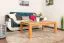Wohnzimmertisch Kernbuche Massivholz Farbe: Natur 45x120x80 cm Abbildung