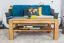 Wohnzimmertisch Eiche Massivholz Farbe: Natur 45x105x65 cm Abbildung