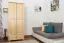 Kleiderschrank, Farbe: Natur 190x80x60 cm Abbildung