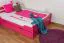 Bett Buche 140 x 200 cm Rosa Abbildung