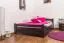 Bett 140 x 200 cm Buche massiv Schokobraun Abbildung