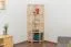 Bücherregal - 74 cm breit, Kiefer Holz-Massiv, Farbe: Natur Abbildung