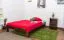 Kinderbett / Jugendbett  Kiefer Vollholz massiv Nussfarben A10, inkl. Lattenrost - Abmessung 120 x 200 cm