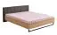 Modernes Schlafzimmer Komplett - Set B Crina, 6-teilig, ein Kleiderschrank, ein Doppelbett, zwei Nachtkommoden, eine Kommode und ein Spiegel, ABS-Kantenschutz