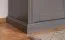 Kommode Lotofaga 20, Farbe: Grau / Walnuss - 112 x 101 x 48 cm (H x B x T)