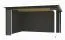 Überdachung G283 Carbongrau - 34 mm Blockbohlen, Grundfläche: 12,26 m², Pultdach