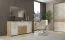 272 cm breiter Kleiderschrank mit 9 Fächern und 3 Türen | Farbe: Beige Abbildung