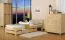 Kiefer Bettgestell 160 x 200 cm Natur Abbildung