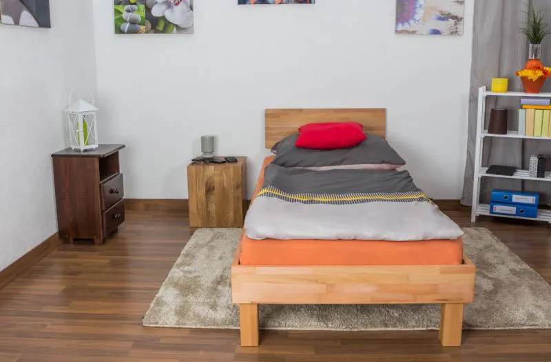 Kernbuche Futonbett 90 x 200 cm geölt Abbildung