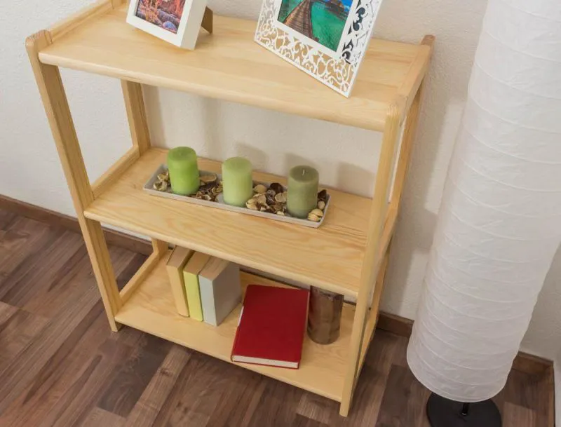 Standregal, 70 cm breit, Kiefer Holz-Massiv, Farbe: Natur Abbildung