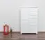 Kommode Kiefer massiv Vollholz weiß lackiert Junco 155 – Abmessung 140 x 90 x 42 cm