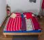 Kernbuche Futonbett 200 x 200 cm geölt Abbildung