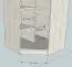 87 cm breiter Kleiderschrank mit 1 Tür | Kleiderstange | Farbe: Braun Abbildung