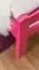 Kinderbett / Jugendbett "Easy Premium Line" K1/2n, Buche Vollholz massiv rosa lackiert - Liegefläche: 90 x 190 cm