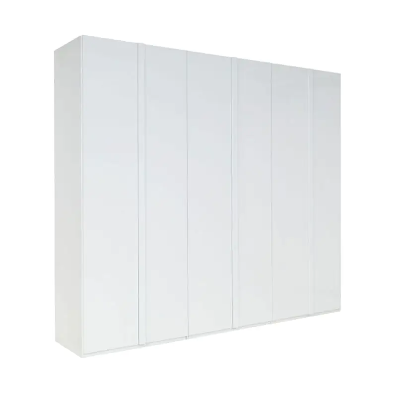 270 cm breiter Kleiderschrank mit 6 Türen | Farbe: Weiß Abbildung