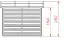 Gerätehaus Langenegg, FSC®, kesseldruckimprägniert - Außenmaße mit Dach: 267 x 263 x 216 cm (L x B x H)
