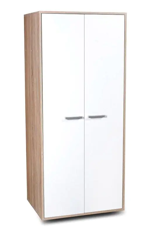 78 cm breiter Kleiderschrank mit 2 Türen | Farbe: Sonoma Eiche Abbildung