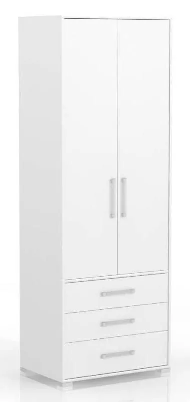 Kleiderschrank, Breite: 84 cm, Farbe: Weiß Abbildung