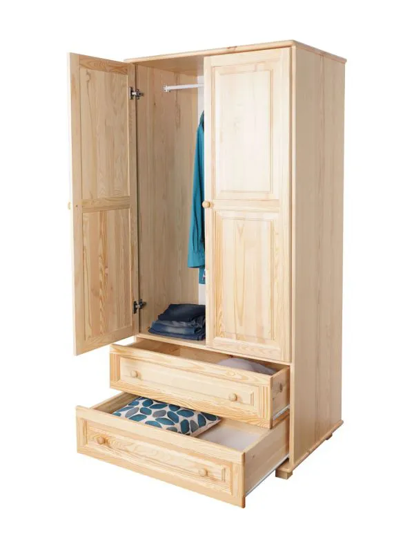 Kleiderschrank 90 cm breit
