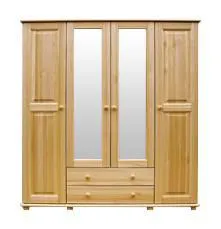 Mehrzweckschrank Kiefer, Farbe: Natur 190x180x60 cm Abbildung