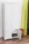Schrank Kiefer massiv Vollholz weiß lackiert Junco 40 - Abmessung 195 x 84 x 42 cm