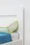 Kinderbett / Jugendbett Kiefer Vollholz massiv weiß lackiert A27, inkl. Lattenrost - Abmessung 90 x 200 cm 