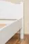 Kinderbett / Jugendbett Buche massiv Vollholz weiß 113, inkl. Lattenrost - Abmessung 100 x 200 cm