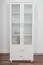 80 cm breiter Kleiderschrank mit 2 Türen, 8 Fächern und 2 Schubladen aus Massiv-Holz | Farbe: Weiß | Tiefe: 50 cm Abbildung