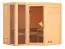 Massivholzsauna Elisa 01, 40 mm Wandstärke - 236 x 184 x 206 cm (B x T x H)