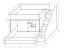 Funktionsbett / Kinderbett / Stockbett-Kombination - mit Stiege rechts, Jura 37, Farbe: Weiß / Grau - Abmessungen: 165 x 247 x 135 cm, 5 Kippfächer