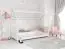Kinderbett / Hausbett Kiefer Vollholz massiv weiß lackiert D5C, inkl. Lattenrost - Liegefläche: 80 x 160 cm (B x L)