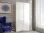 90 cm breiter Kleiderschrank mit 2 Türen | Farbe: Weiß Abbildung