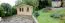 Holz-Gartenhaus 3,48 x 3,98 Meter (inkl. Dach) | Naturbelassen | Satteldach | 44 mm Blockbohlen-Haus Abbildung