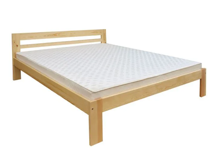 Doppelbett / Gästebett Kiefer massiv Vollholz natur 73, inkl. Lattenrost - Abmessung 160 x 200 cm