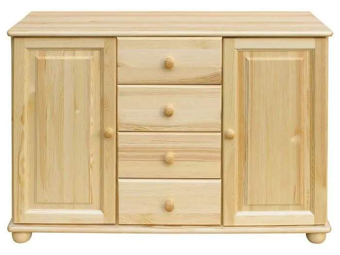 Sideboard, Massivholz, 121 cm breit Abbildung