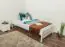 Kinderbett / Jugendbett Kiefer massiv Vollholz weiß lackiert 80, inkl. Lattenrost - Liegefläche 100 x 200 cm