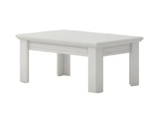 Sofatisch Clubtisch Loungetisch Couchtisch Farbe: Weiß 45x102x65 cm Abbildung
