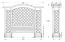 Pergola Amaryllis mit Sitzbank - Abmessung: 330 x 80 x 260 cm (B x T x H)