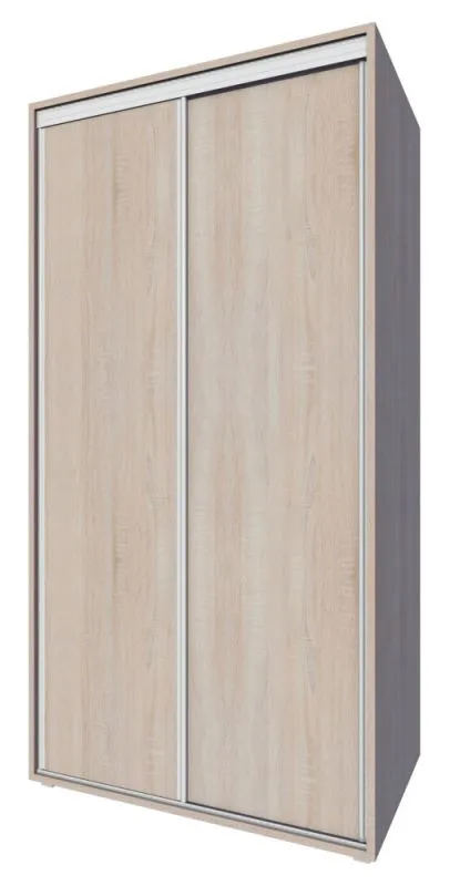 Schiebetürenschrank Garut 35, Farbe: Sonoma Eiche - Abmessungen: 194 x 100 x 40 cm (H x B x T)