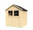 Holz-Gartenhaus 1,75 x 1,81 Meter (inkl. Dach) | Natur | Satteldach Abbildung