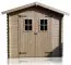 Holz-Gartenhütte 1,78 x 2,26 Meter (inkl. Dach) | Naturbelassen | Satteldach Abbildung