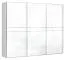 Garderobenschrank Weiß Hochglanz, Abmessung: 224 x 272 x 61 cm (H x B x T) Abbildung