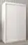 Schiebetürenschrank / Kleiderschrank Bisaurin 2A, Farbe: Weiß matt - Abmessungen: 200 x 120 x 62 cm ( H x B x T)
