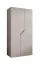 Kleiderschrank / Drehtürenschrank | Farbe: Kaschmir | 1 Meter breit | 1 Fach | 1 Kleiderstange | Griffe: Kaschmir | Maße: 100 x 52 x 202 cm | Soft-Close-Funktion | ABS