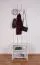 Garderobe Potes 02, Farbe: Weiß - 209 x 50 x 37 cm (H x B x T)